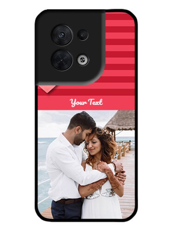 Custom Oppo Reno 8 5G Custom Metal Phone CaseValentines Day Design