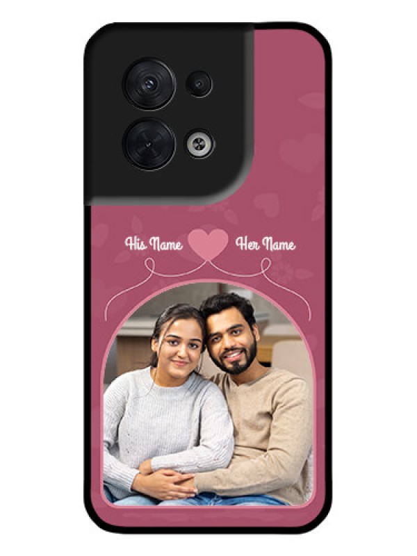 Custom Oppo Reno 8 5G Custom Metal Phone CaseLove Floral Design