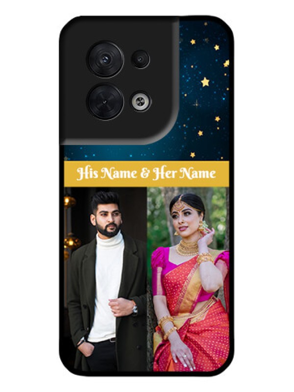 Custom Oppo Reno 8 5G Custom Metal Phone CaseGalaxy Stars Backdrop Design