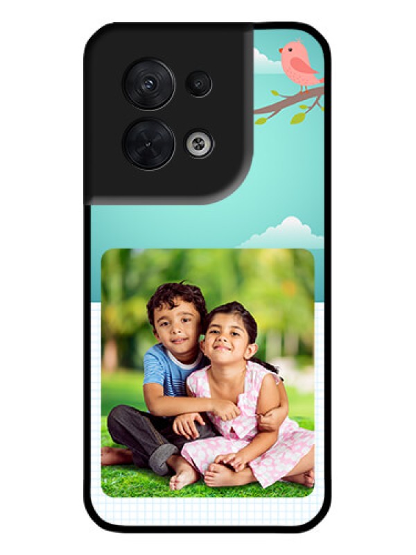 Custom Oppo Reno 8 5G Custom Metal Phone CaseDoodle Love Design