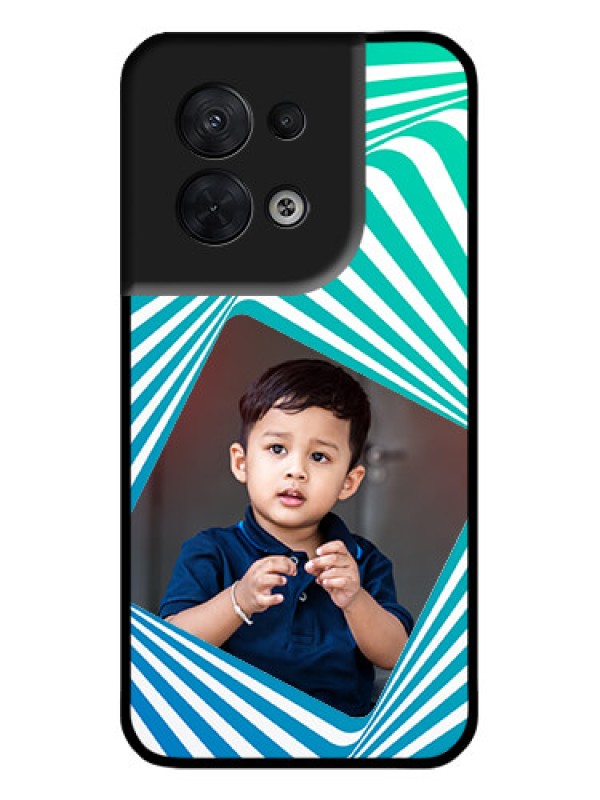 Custom Oppo Reno 8 5G Custom Metal Phone CaseAbstract Spiral Design