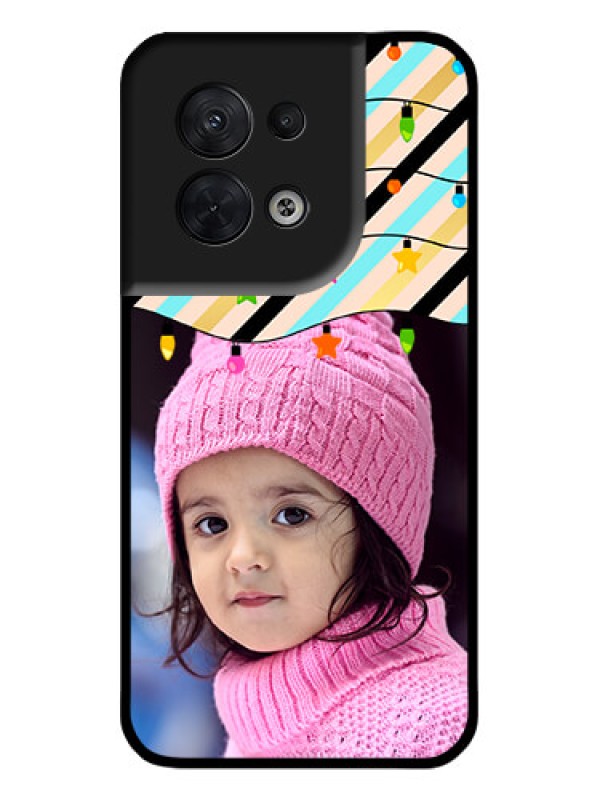 Custom Oppo Reno 8 5G Custom Metal Phone CaseLights Hanging Design