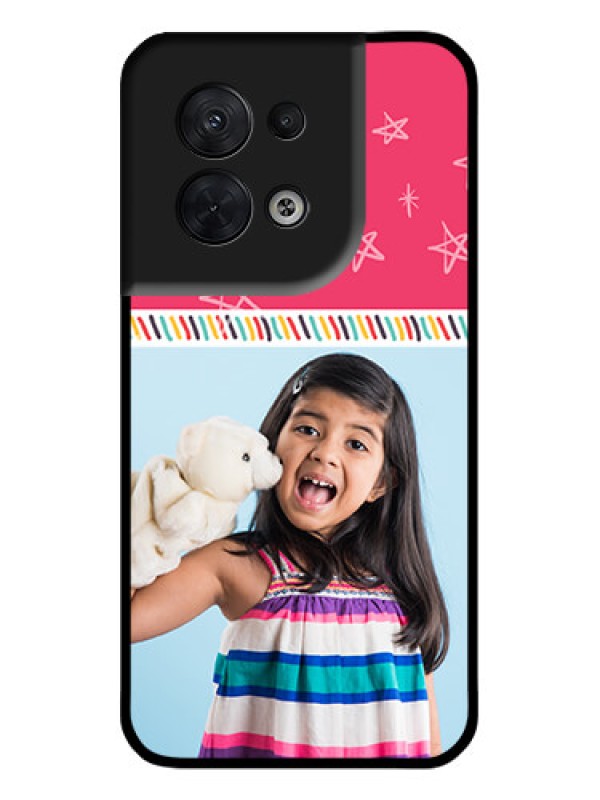 Custom Oppo Reno 8 5G Custom Metal Phone CaseLine Art Design