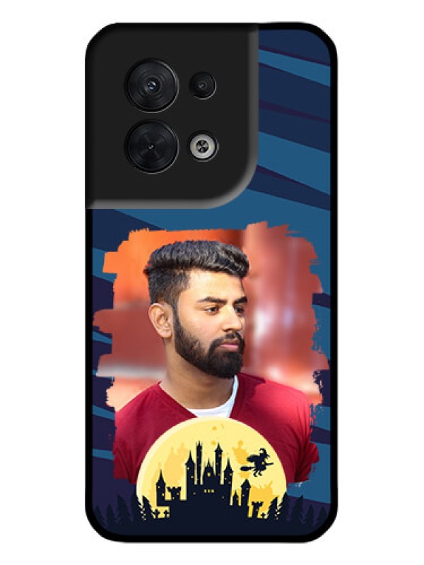 Custom Oppo Reno 8 5G Custom Metal Phone CaseHalloween Witch Design