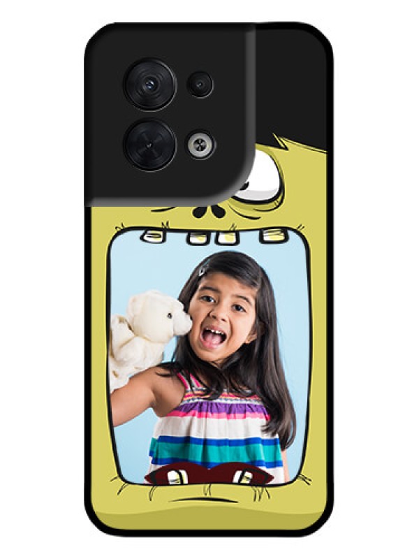 Custom Oppo Reno 8 5G Custom Metal Phone CaseCartoon Monster Back Case Design