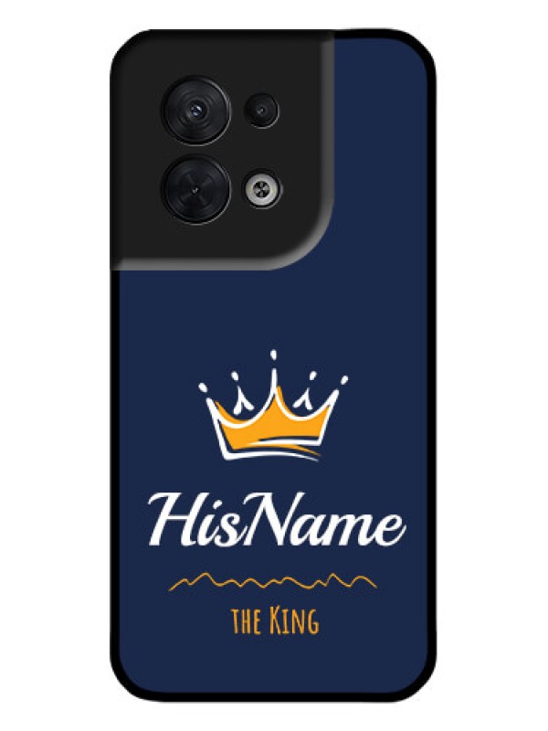 Custom Oppo Reno 8 5G Custom Metal Phone CaseKing With Name Design