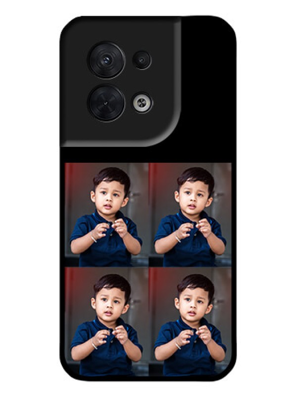 Custom Oppo Reno 8 5G Custom Metal Phone Case4 Image Holder Design