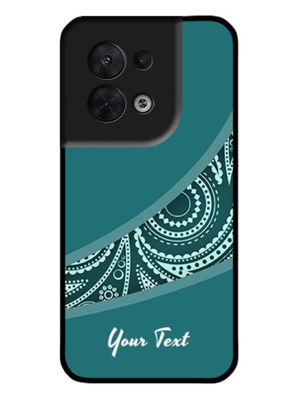 Custom Oppo Reno 8 5G Custom Metal Phone CaseSemi Visible Floral Design