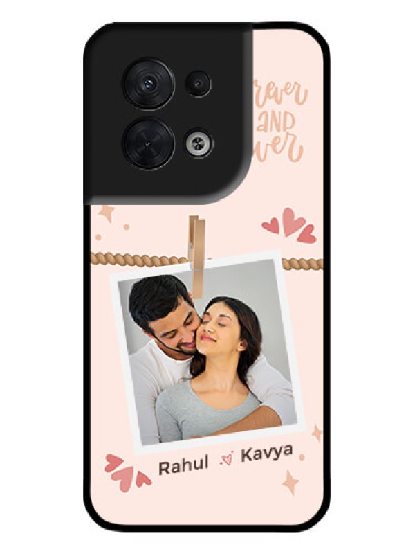 Custom Oppo Reno 8 5G Custom Metal Phone CaseForever And Ever Love Design