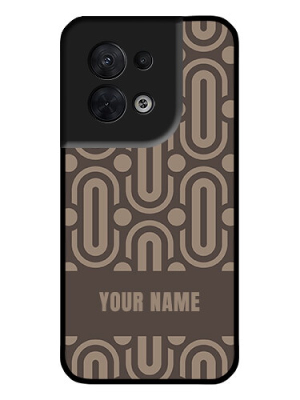 Custom Oppo Reno 8 5G Custom Metal Phone CaseCaptivating Zero Pattern Design