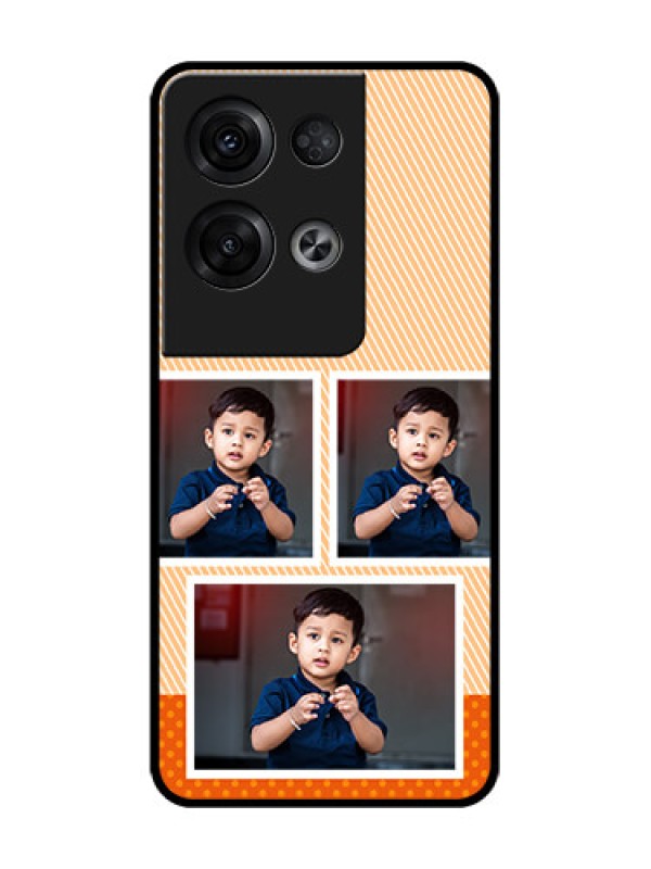 Custom Oppo Reno 8 Pro 5G Custom Metal Phone Case - Bulk Photos Upload Design