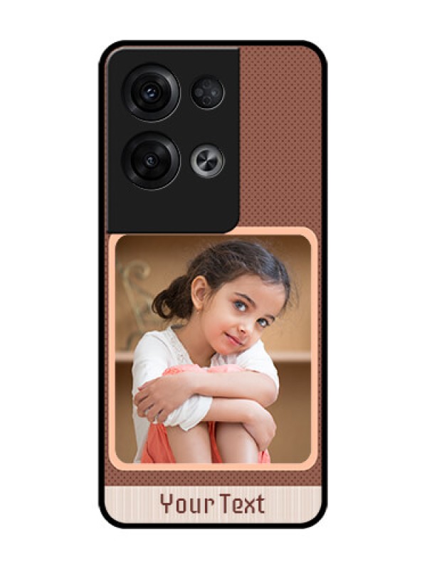 Custom Oppo Reno 8 Pro 5G Custom Metal Phone Case - Simple Pic Upload Design