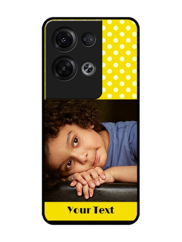 Custom Oppo Reno 8 Pro 5G Custom Metal Phone Case - Bright Yellow Case Design