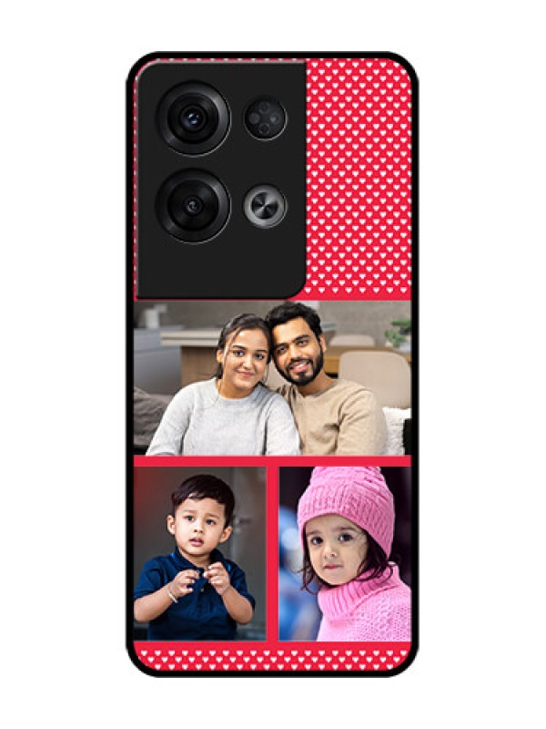 Custom Oppo Reno 8 Pro 5G Custom Metal Phone Case - Bulk Photo Upload Design