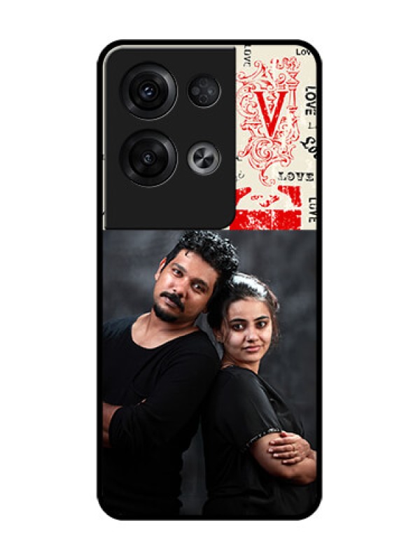 Custom Oppo Reno 8 Pro 5G Custom Metal Phone Case - Trendy Love Design Case