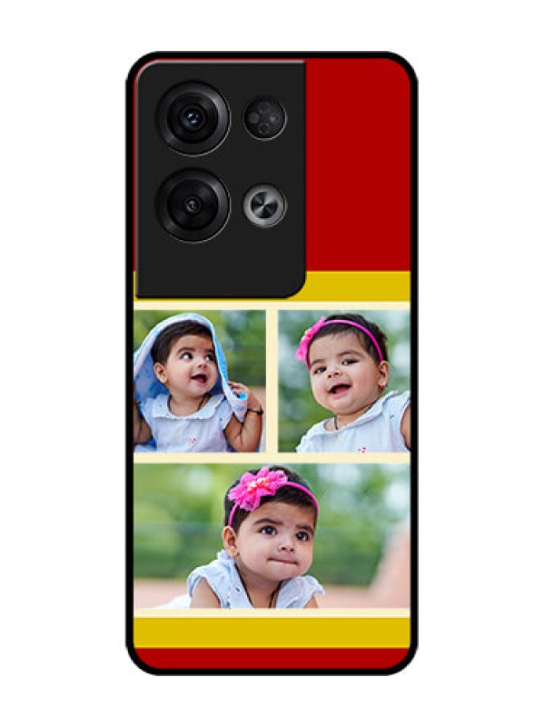 Custom Oppo Reno 8 Pro 5G Custom Metal Phone Case - Multiple Pic Upload Design