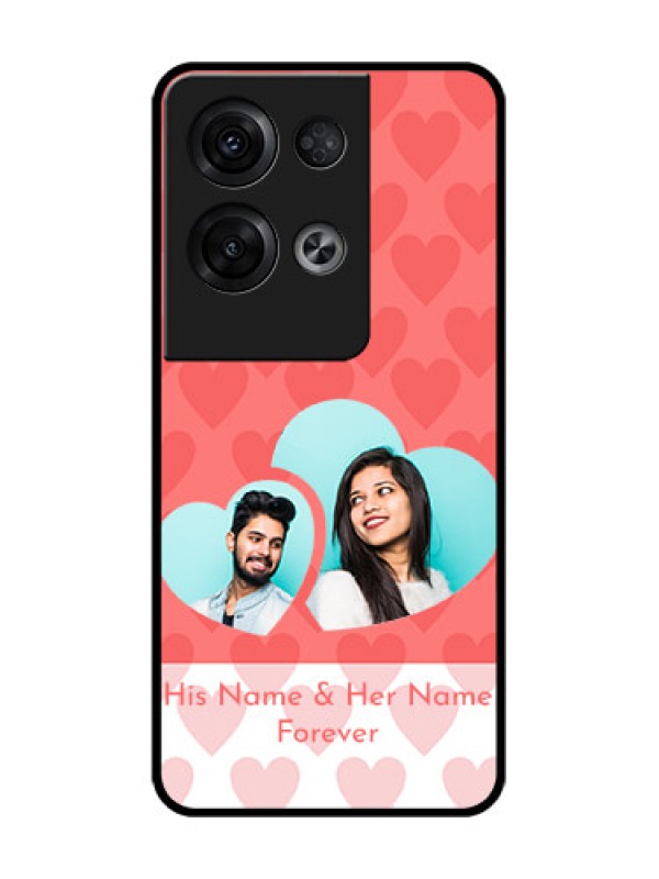 Custom Oppo Reno 8 Pro 5G Custom Metal Phone Case - Couple Pic Upload Design