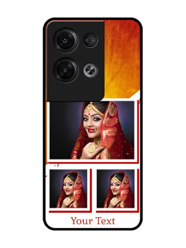 Custom Oppo Reno 8 Pro 5G Custom Metal Phone Case - Wedding Memories Design