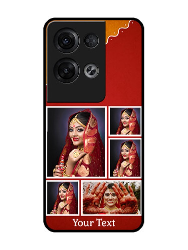 Custom Oppo Reno 8 Pro 5G Custom Metal Phone Case - Wedding Pic Upload Design