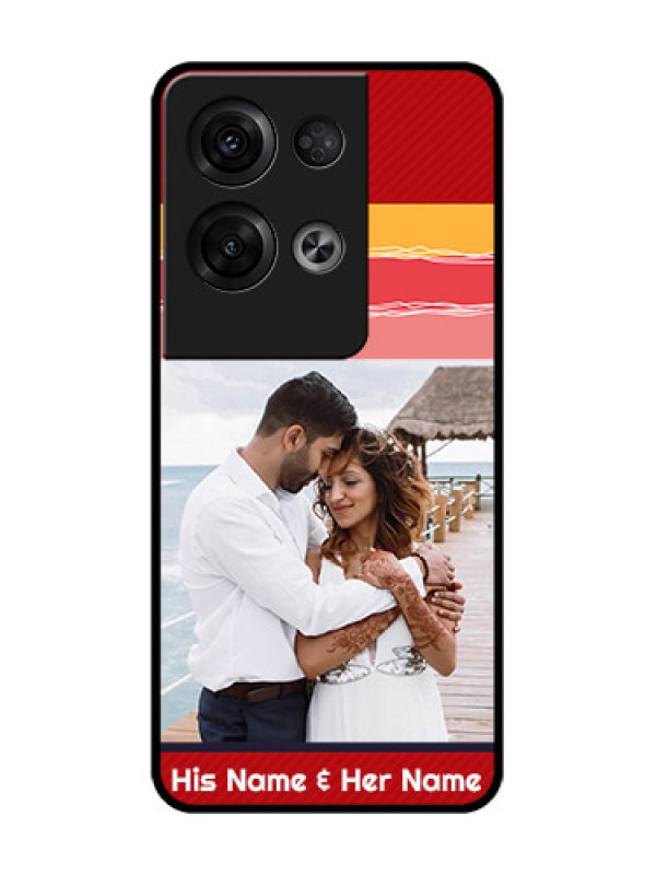 Custom Oppo Reno 8 Pro 5G Custom Metal Phone Case - Colorful Case Design