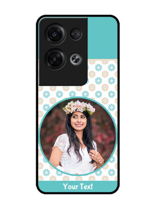 Custom Oppo Reno 8 Pro 5G Custom Metal Phone Case - Beautiful Flowers Design