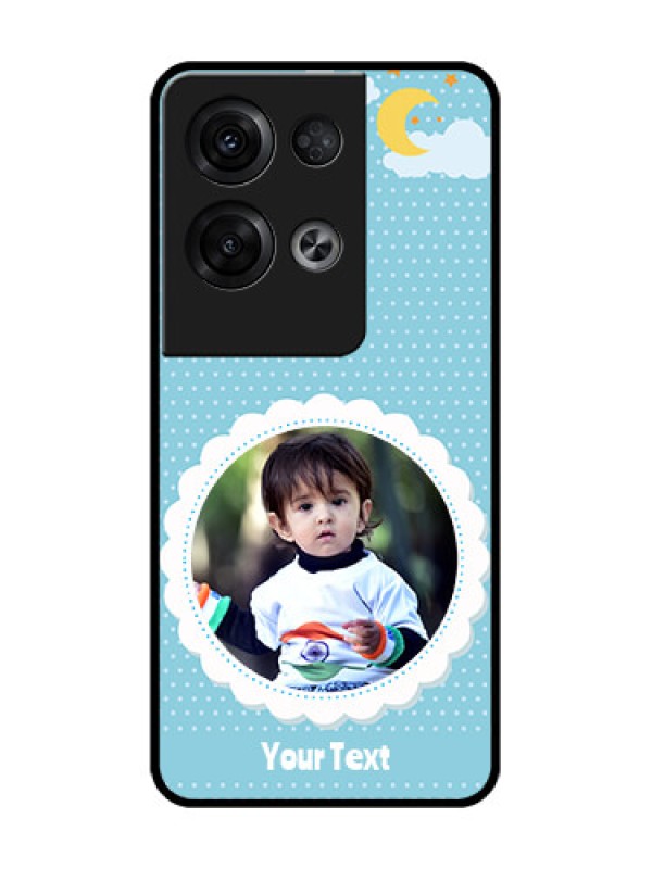 Custom Oppo Reno 8 Pro 5G Custom Metal Phone Case - Violet Pattern Design