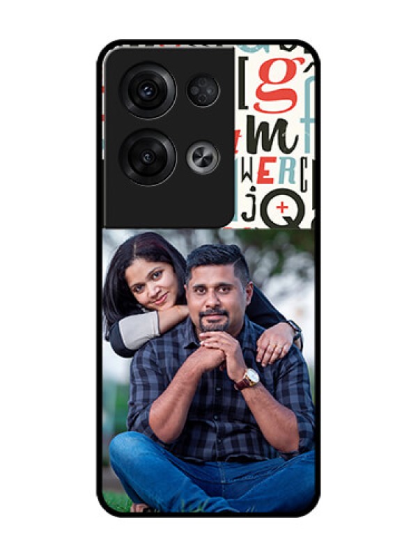 Custom Oppo Reno 8 Pro 5G Custom Metal Phone Case - Alphabet Design