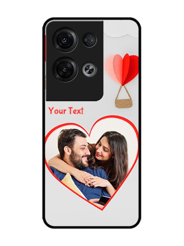 Custom Oppo Reno 8 Pro 5G Custom Metal Phone Case - Parachute Love Design