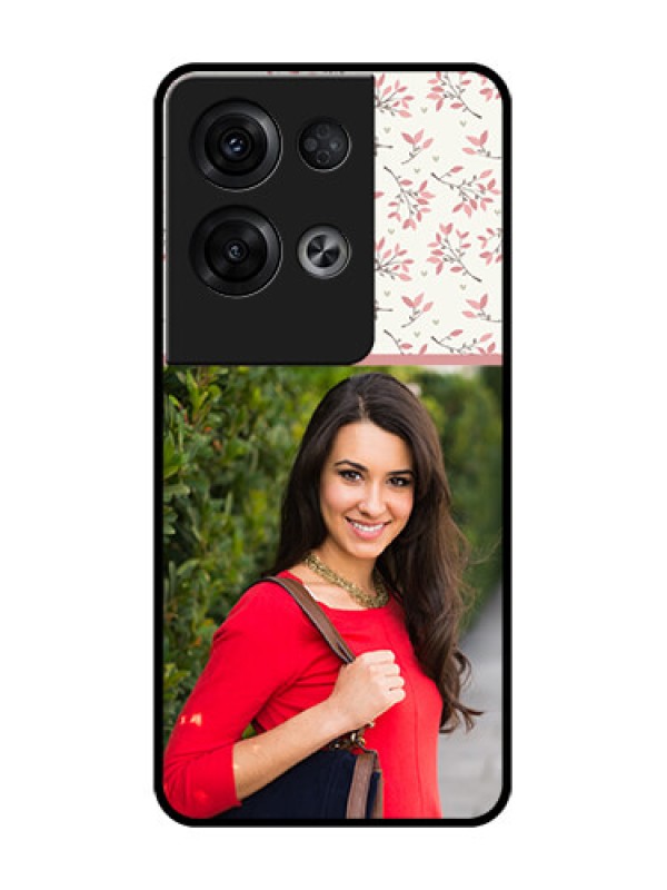 Custom Oppo Reno 8 Pro 5G Custom Metal Phone Case - Stunning Floral Design