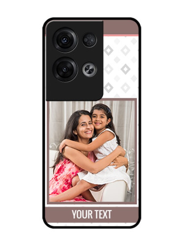 Custom Oppo Reno 8 Pro 5G Custom Metal Phone Case - Simple Diamond Design