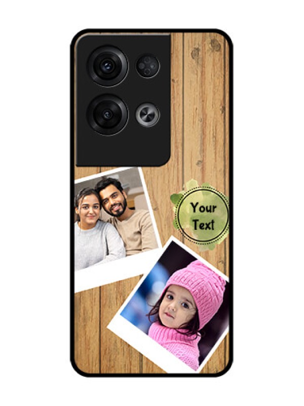 Custom Oppo Reno 8 Pro 5G Custom Metal Phone Case - Wooden Texture Design