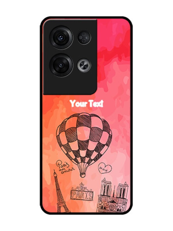 Custom Oppo Reno 8 Pro 5G Custom Metal Phone Case - Paris Theme Design