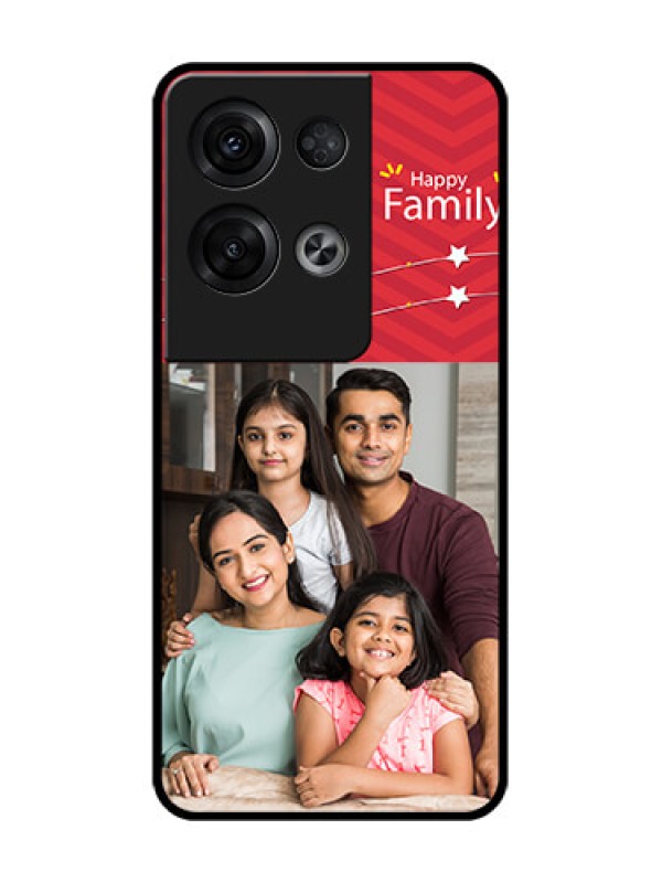 Custom Oppo Reno 8 Pro 5G Custom Metal Phone Case - Happy Family Design