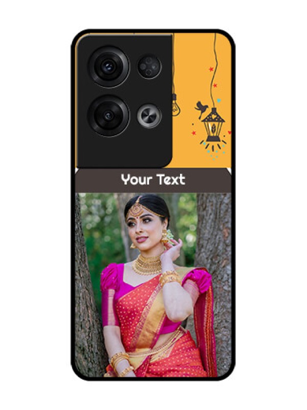 Custom Oppo Reno 8 Pro 5G Custom Metal Phone Case - With Family Picture And Icons