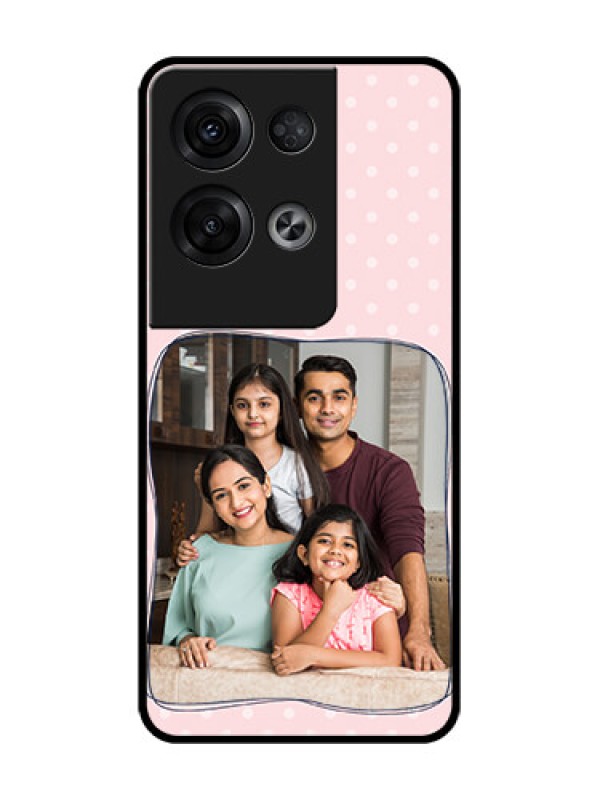 Custom Oppo Reno 8 Pro 5G Custom Metal Phone Case - Family With Dots Design