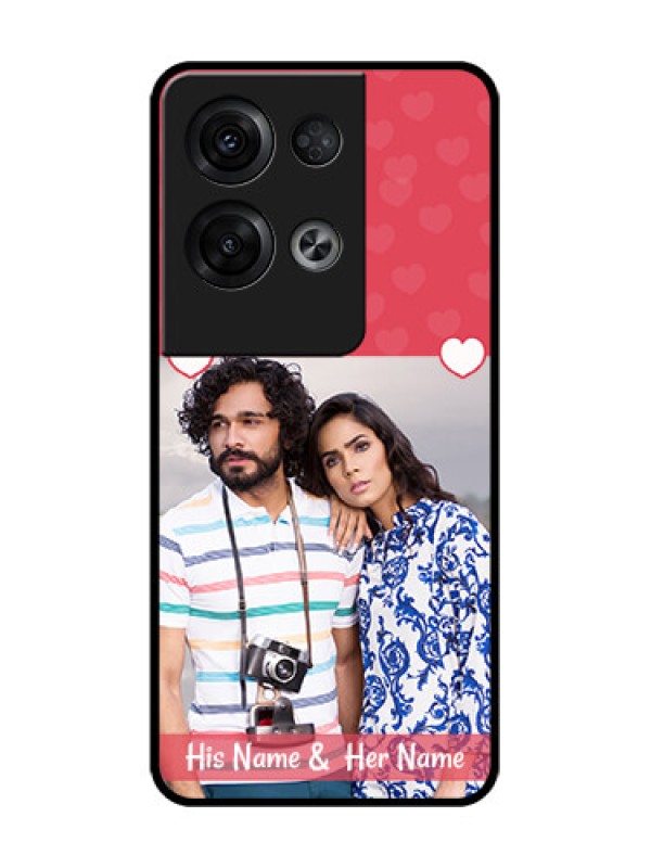 Custom Oppo Reno 8 Pro 5G Custom Metal Phone Case - Simple Love Design