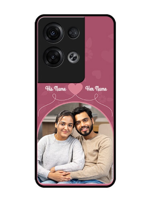 Custom Oppo Reno 8 Pro 5G Custom Metal Phone Case - Love Floral Design