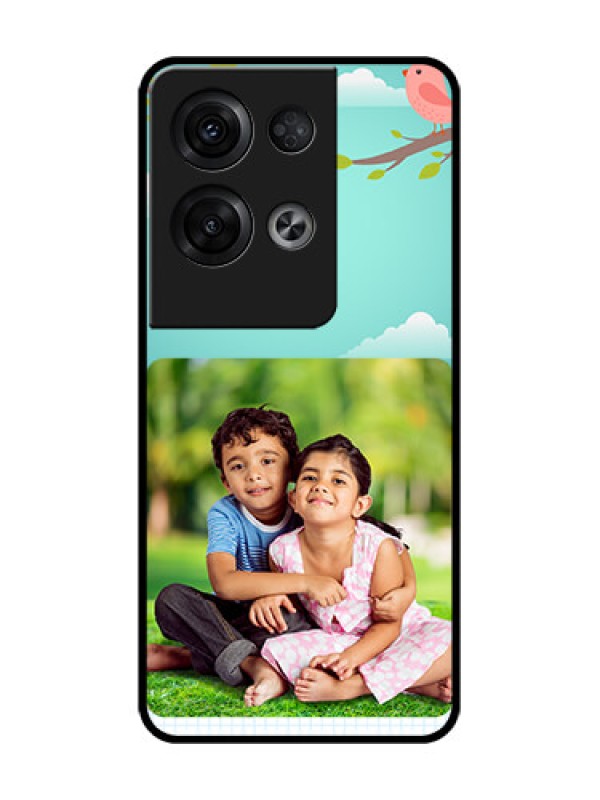 Custom Oppo Reno 8 Pro 5G Custom Metal Phone Case - Doodle Love Design