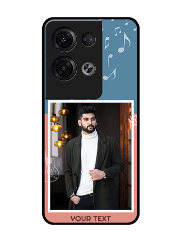 Custom Oppo Reno 8 Pro 5G Custom Metal Phone Case - With Color Musical Note Design