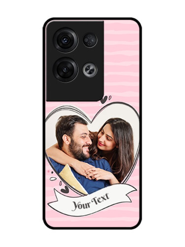 Custom Oppo Reno 8 Pro 5G Custom Metal Phone Case - Vintage Heart Design