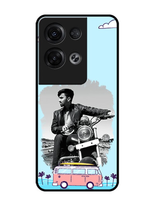 Custom Oppo Reno 8 Pro 5G Custom Metal Phone Case - Travel and Adventure Design