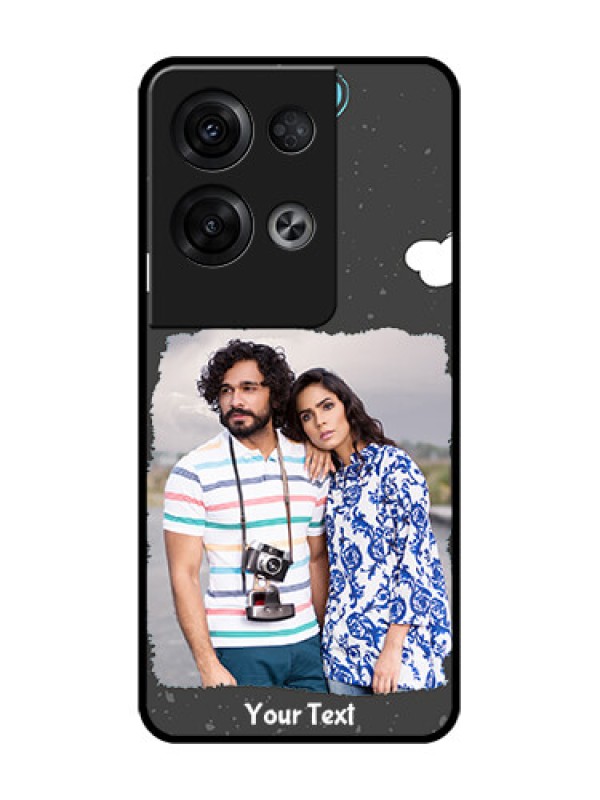 Custom Oppo Reno 8 Pro 5G Custom Metal Phone Case - Splashes With Love Doodles Design