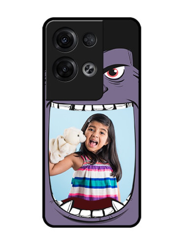 Custom Oppo Reno 8 Pro 5G Custom Metal Phone Case - Angry Monster Design