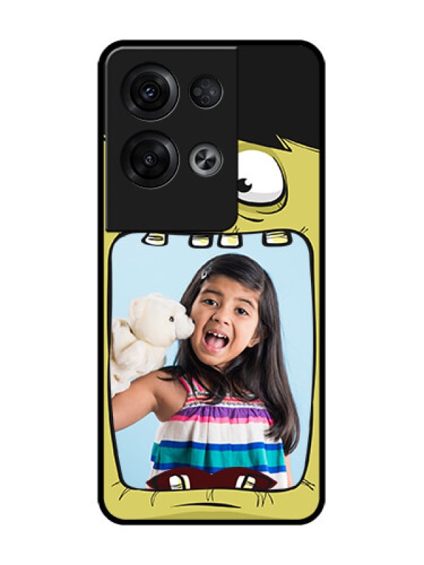 Custom Oppo Reno 8 Pro 5G Custom Metal Phone Case - Cartoon Monster Back Case Design