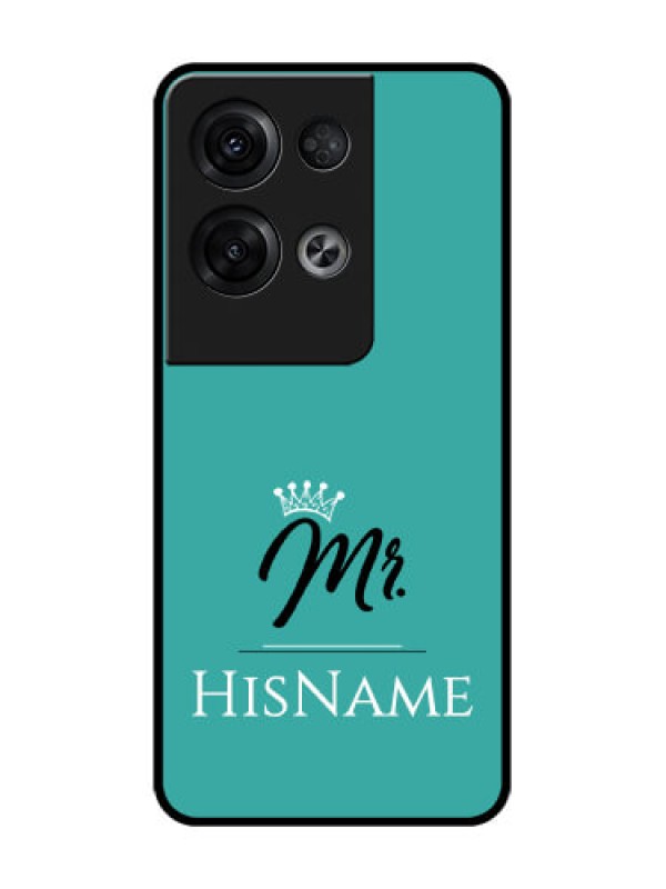 Custom Oppo Reno 8 Pro 5G Custom Metal Phone Case - Mr With Name Design