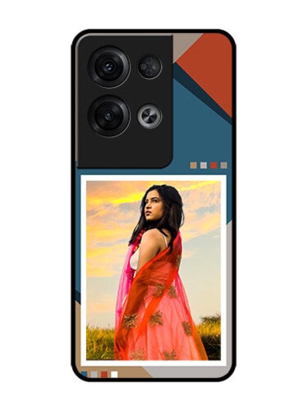 Custom Oppo Reno 8 Pro 5G Custom Metal Phone Case - Retro Color Pallet Design