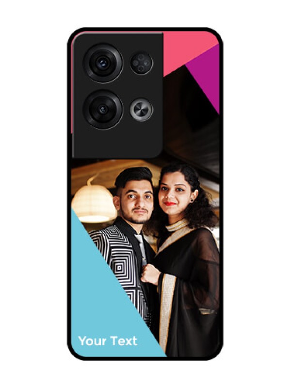 Custom Oppo Reno 8 Pro 5G Custom Metal Phone Case - Stacked Triple Colour Design