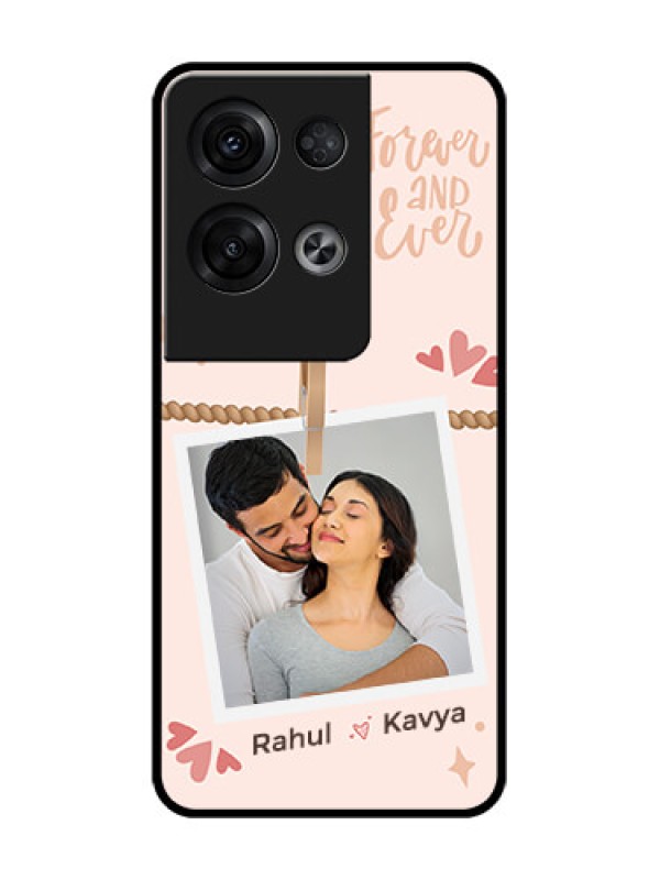 Custom Oppo Reno 8 Pro 5G Custom Metal Phone Case - Forever And Ever Love Design