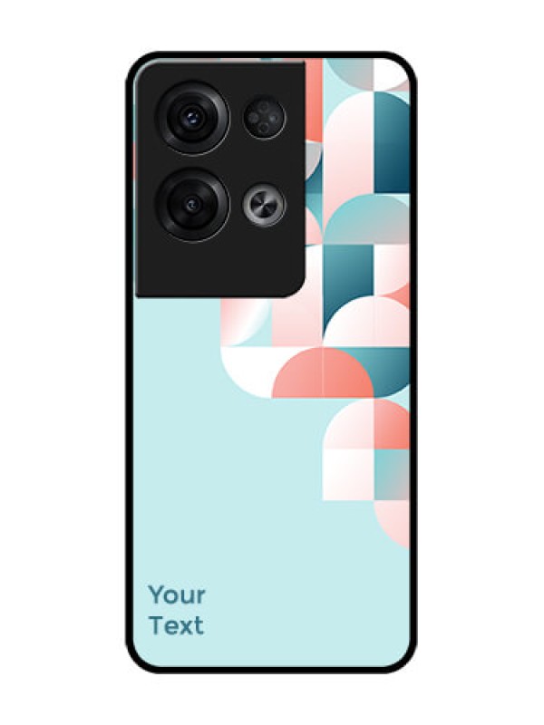 Custom Oppo Reno 8 Pro 5G Custom Metal Phone Case - Stylish Semi - Circle Pattern Design