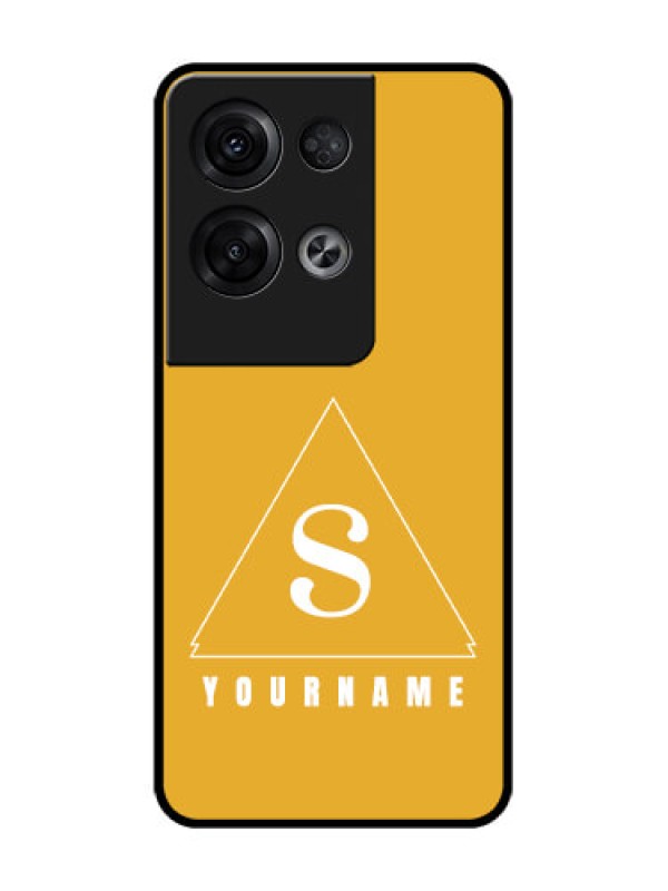 Custom Oppo Reno 8 Pro 5G Custom Metal Phone Case - Simple Triangle Design